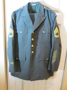 Vintage US Army Dress Coat/Pants 42L & 34x34 Special Forces Airborne 90s Msgt - Bild 1 von 6