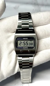 Vintage Seiko 0432-5001 Digital Quartz LC Stainless Steel Watch-Japan - Picture 1 of 15