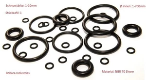 O-ring Anello di Tenuta Anello Tondo Ø Interno 4,3X1,3 Spessore Cavo NBR... - Foto 1 di 1