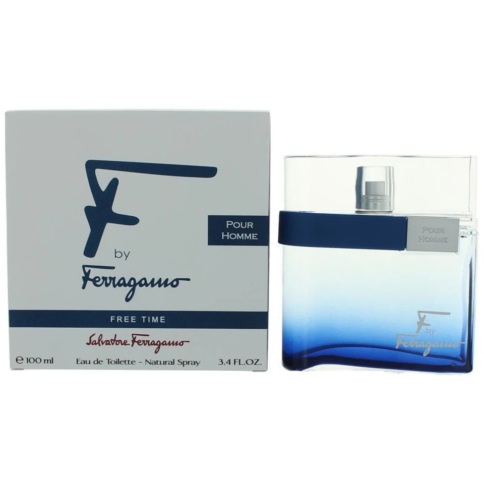 F Free Time de Salvatore Ferragamo, 3,4 OZ eau de toilette spray para hombres Foto 1 de 1