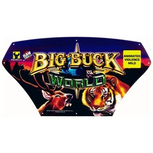 Carpa Big Buck Hunter World Arcade Translite retroiluminada - Imagen 1 de 1