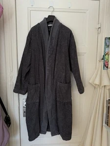 HUGO BOSS Home Kimono 'PLAIN' Bademantel Größe M Herren Grau Dunkelgrau - Bild 1 von 4