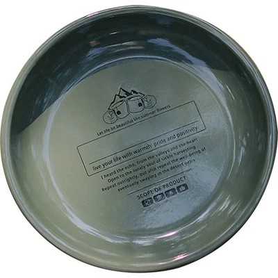  Piatto smaltato piatto a piatto di cibo a smalto in stile retrò piatto per - Image 1 of 4