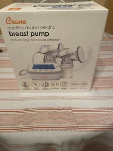 Crane Deluxe Cordless Electric Double Breast Pump - MRSP $149.99 - Picture 1 of 7
