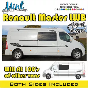 LWB RENAULT MASTER L3 autocaravana cámper calcomanías pegatinas gráficos furgoneta SIN P&P 029 - Imagen 1 de 4