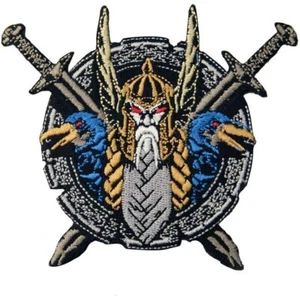 Parche de Odín The God of War insignia bordada emblema de hierro sobre costura - Imagen 1 de 4