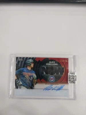 2022 Topps Clearly Authentic Alex Kirilloff Generation Now Auto 55/75 Twins - Image 1 of 4