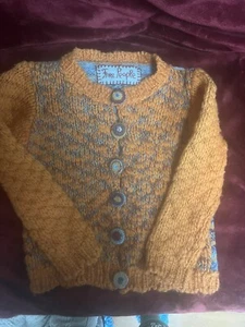 Kids Free People Burnt Orange wool sweater boutique Sz 5 - Picture 1 of 7