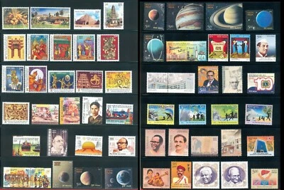 印度 2018 年装全套 117 张邮票多种主题全新邮票 — 第 1/4 张图片