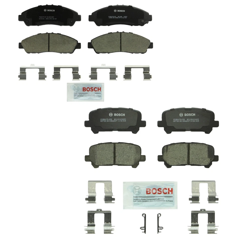 Bosch QuietCast Front and Rear Brake Pad Set for Acura MDX ZDX Honda Pilot - Image 1 of 1