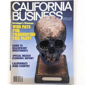California Business Magazine, March 1981 - Beachfront Property, CEQA Issues - Picture 1 of 13