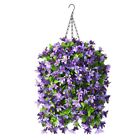 Artificial Hanging Flowers In Basket For Outdoor Spring Decoration,4pcs Faux ...