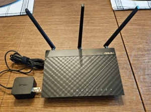 Asus RT-AC1750 Dual-band 3x3 802.11ac Wireless 4-port Wireless Router, USED - Afbeelding 1 van 4