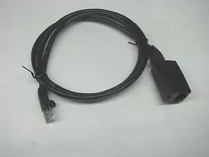 YAESU ICOM KENWOOD BLACK MICROPHONE EXTENSION CABLE 8 PIN RJ45 MODULAR 3 feet - Picture 1 of 5