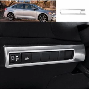 For Toyota Corolla 2020-2023 Frame Trim 1X Headlight Switch Control Silver Steel - Picture 1 of 7