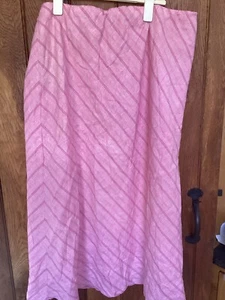 marks and Spencers pink lined skirt size 24 - Picture 1 of 3
