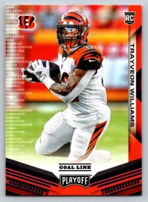 2019 Panini Playoff #276 Trayveon Williams Rookie Card Cincinnati Bengals - Image 1 of 2