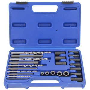 25 Pezzi Estrattore Set per Danneggiata Rotto Viti e Perno Rimozione Trapano - Foto 1 di 7