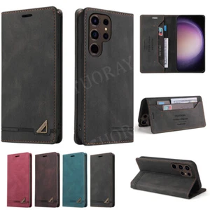 Handy Hülle Für Samsung Galaxy A14 A36 A40 A56 A71 5G A02S A11 Magnet Leder Case - Picture 1 of 49