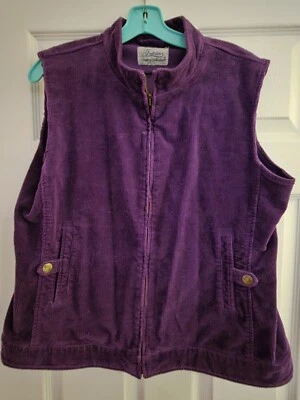 Chaleco Courdoroy Púrpura Mujer Talla MED Tradición COLECCIÓN PAÍS  Foto 1 de 4