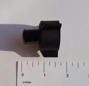 25) ADATTATORE GIREVOLE NPT FEMMINA 3/4" PEX X 3/4" POLI LEGA SENZA PIOMBO RACCORDO A CRIMPARE - Foto 1 di 4