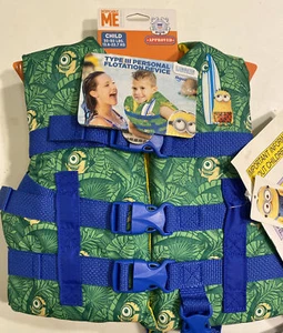 NEW AQUA Despicable Me Type 3 Personal Flotation Device- Size 30-50 lbs, Green - Picture 1 of 4