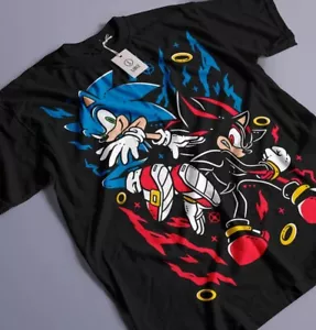 Heroes Tee Sonic T-Shirt Heroes Vintage Tee Shadow The Hedgehog T-Shirt All Size - Picture 1 of 6
