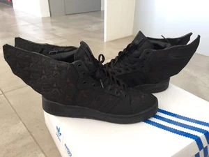 Adidas lo antes posible Rocky JS Wings 2.0 Foro 10 Superestrella Jeremy Scott Rivalidad Hi Negro - Imagen 1 de 12