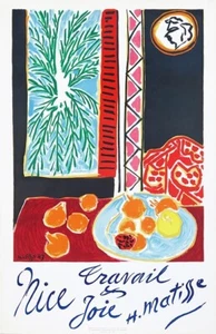 Henri Matisse 1947 Signed Original Lithograph Poster Nice France Travail et Joie - Picture 1 of 8