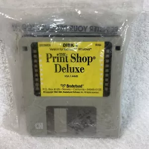 Vintage 1994 IBM Broderbund The Print Shop 1.44 3.5" Diskettes for Windows New - Picture 1 of 19