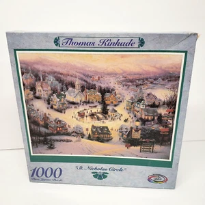 Thomas Kinkade 20x27 St Nicholas Circle 1000 Piece 1996 Sealed Ceaco Puzzle - Picture 1 of 5