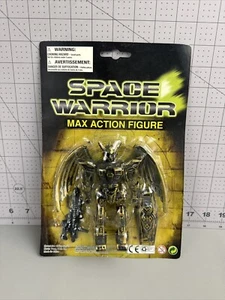 ACTION FIGURE SPACE WORRiOR Max oro e nero vintage RARA - Foto 1 di 6