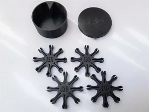 Boite avec 4 étoiles porte amorces 8 branches pour revolver poudre noire - Picture 1 of 6