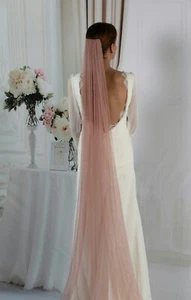 Velo novia rosa empolvado - Imagen 1 de 2