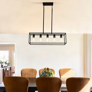 Kitchen 5-Light Pendant Light Lamp Modern Ceiling Fixture 110V Island Chandelier - Picture 1 of 15