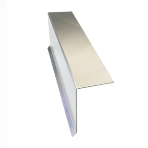 Ortgangblech groß, Pultdach, Aluminium blank , Tropfkante aussen Winkel 90° - Bild 1 von 2