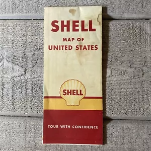 Mapa de ruta Shell vintage Estados Unidos años 40 - Imagen 1 de 2