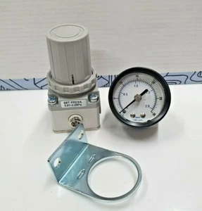 Luftregler 5 bis 30 psi - 2 bar max Druck Spezial Airbrush 1/4 Bsp Anschlüsse - Bild 1 von 1