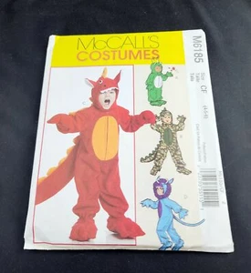 McCall's Dinosaurs Costumes Toddlers And Children's Size CF 4-5-6 - Picture 1 of 3