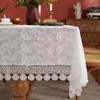 Luxury Lace Tablecloth Cover Table Party Table Cloth White Embroider Table Cover