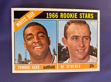 1966 TOPPS #164 TOMMIE AGEE ROOKIE RC CHICAGO WHITE SOX EXMT+  *FREE SHIPPING*