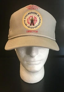 United Steelworkers America Hat Frank Vickers District 1 Director Rope Trim USA - Picture 1 of 12