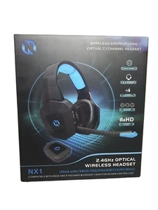NANO GAMING  KOPFHÖRE WIRELESS STEREOPHONIC VIRTUAL 7.1 CHANNEL HEADSET , - Bild 1 von 5