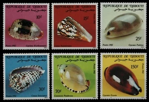 Djibouti 1982 - Mi-Nr. 351-356 ** - MNH - Caracoles marinos / Caracoles marinos - Imagen 1 de 1
