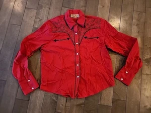 VINTAGE Moda Tech Western RODEO PEARL SNAP SHIRT - Picture 1 of 6