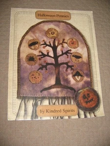 Kindred Spirits Pattern Leaflet Halloween Pennies Wool Primitive Folk Art CLEAN - Picture 1 of 5