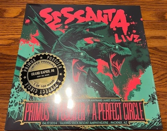 Sessanta Live Vinyl 4LP Primus Puscifer & Perfect Circle 1/100 Grand Rapids MI - Image 1 of 1