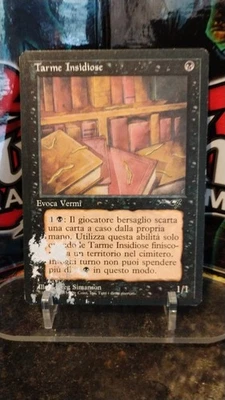 INSIDIOUS BOOKWORMS Italian Vers. MAGIC The Gathering SUMMON 1996 Trading Card - Image 1 of 2