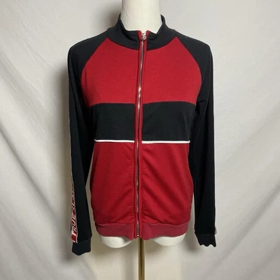 Chaqueta True Religion Roja Negra Y2K Deportiva De Colección con Cremallera Talla Pequeña Foto 1 de 4