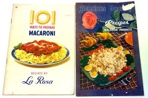 La Rosa American Beauty Macaroni Cookbook Advertising Book Recipes 1949 1950 (2) - Picture 1 of 9